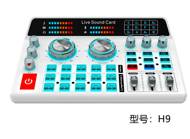 跨境爆款F998声卡手机直播专用主播录音设备适配乐器电脑通用话筒|undefined