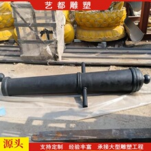 纯黄铜大炮铁炮摆件大炮模型炮筒摆件迷你小钢炮家居立柜摆件