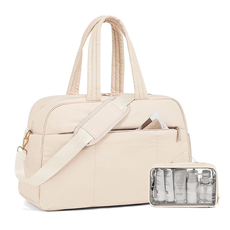 Nuevo tipo de bolsa de viaje con zapato compartimiento bolsa de ejercicios de mujer bolsa mojada bolsa de viaje de fin de semana de mujer impermeable
