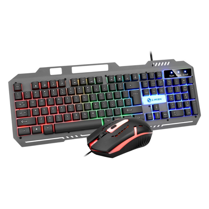 Li magnesio T25 teclado táctil mecánico e-deportes de escritorio portátil juego de oficina con cable teclado de metal traje de ratón