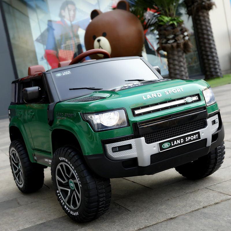 El coche eléctrico para niños de Yatoon se puede sentar para hombres y mujeres, vehículo todoterreno de control remoto de doble tracción, música eléctrica de litio, luces eléctricas para jugar.