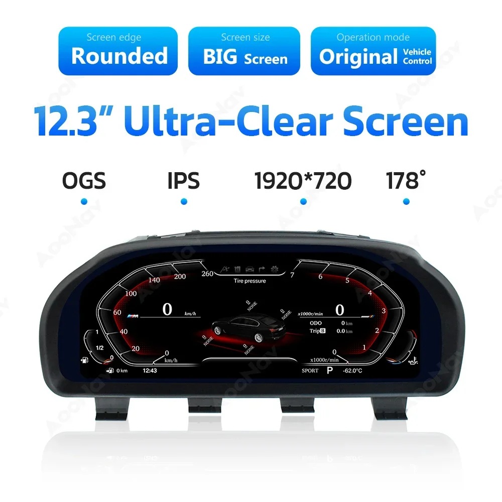 Suitable for Bmw 3 Series, 5 Series, 6 Series, 7 Series, X3, X4, X5, X6, F10, F11, F35 Modified Full Lcd Dashboard