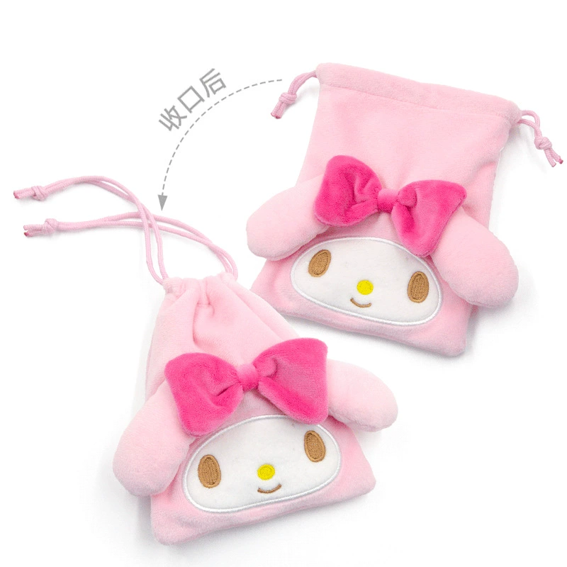 Плюшевый кулон Sanrio Hello Kitty, лицензионный талисман для сумки, плюшевый брелок, случайный цвет