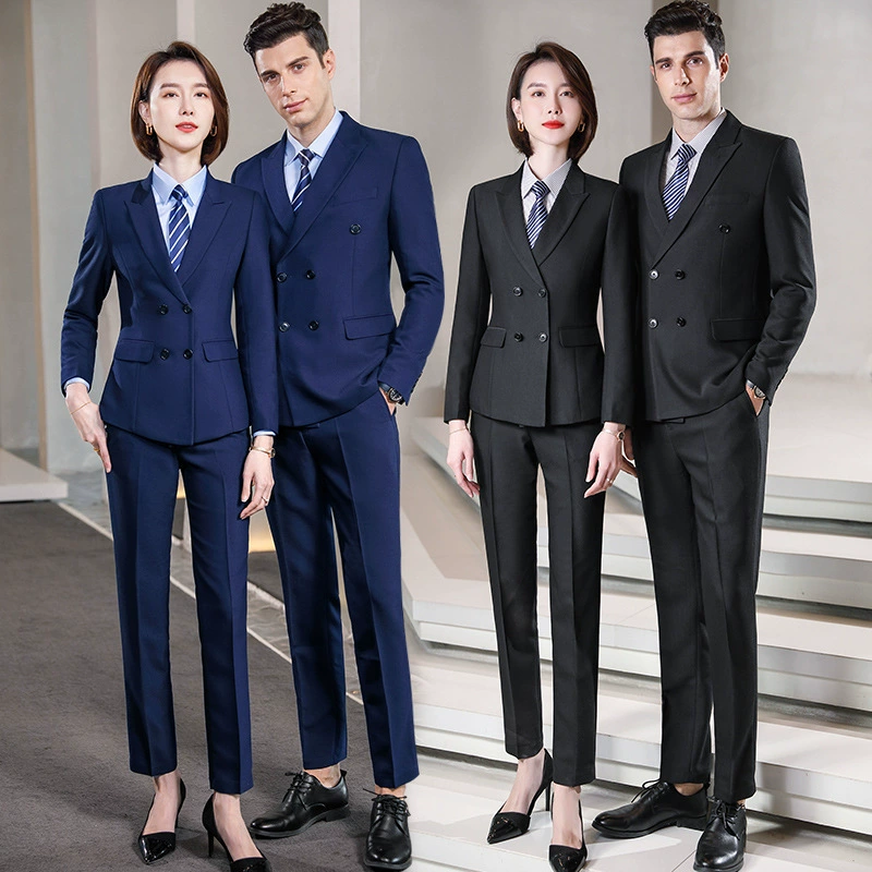 Elite set, classic suit jacket for men and women, overall for hotel