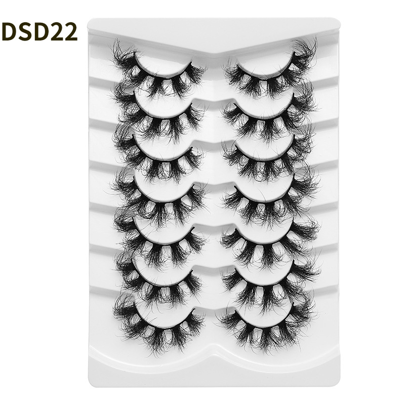 71g Weight False Eyelashes Makeup Tools Types 1 Set Quantity Artificial Fiber Material Solid Color Pattern Casual, Vacation Style Casual Vacation Solid Color Artificial Fiber False Eyelashes 1 Set 5