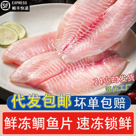 鲷鱼片新鲜切割无刺鱼片鲷鱼排罗非鱼片酸菜鱼半成品海鲜水产批发