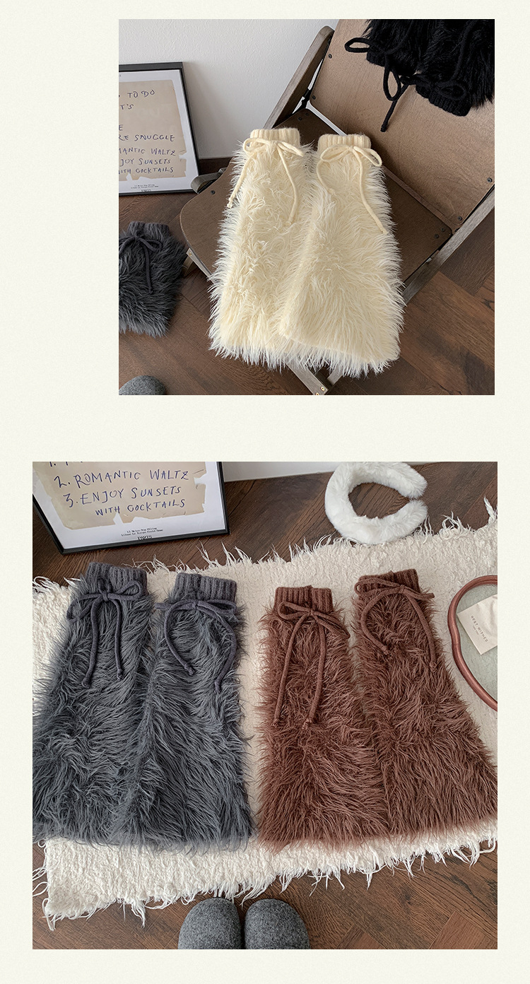 Scaldamuscoli Stivali Moda Calzini di Cotone Donna Autunno e Inverno Spessi Caldi Coprigambe Ins Subculture JK Hot Girl Lungo Tubo Visone Velluto Vitello Coprigambe_voghion.com