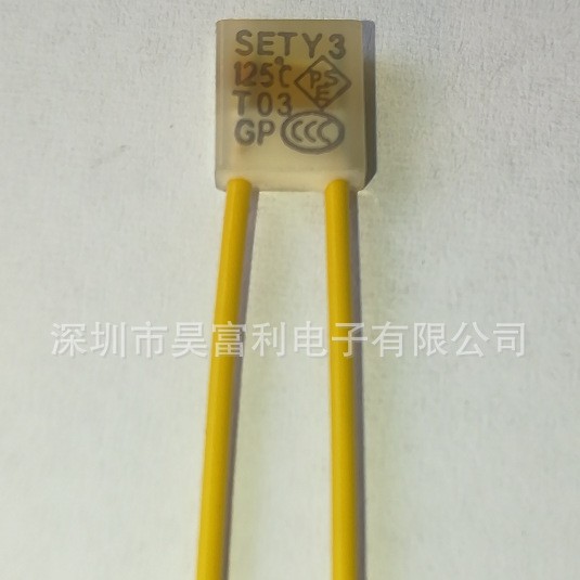 供应125度1A、2A、3A、5A 热熔断器 温度保险丝