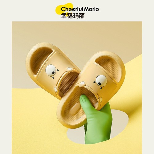  New Happy Mary Children's Boys and Girls Cute Cartoon Indoor Shoes Non-Slip Soft Soled Sandals and Slippers for Summer