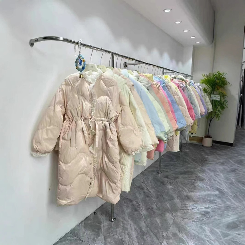 Long knee-length down jacket 2024 winter new 90 white duck down coat women's brand withdrawal women's live wholesale Long knee-length down jacket 2024 winter new 90 white duck down coat women's brand withdrawal women's live wholesale