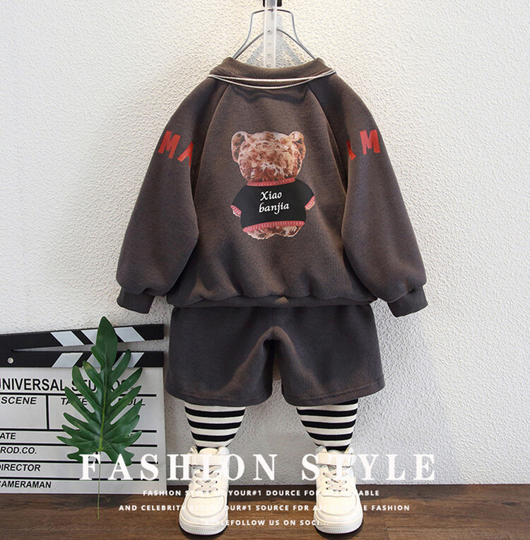 Completo due pezzi a righe per bambino outfit ragazzo_voghion.com
