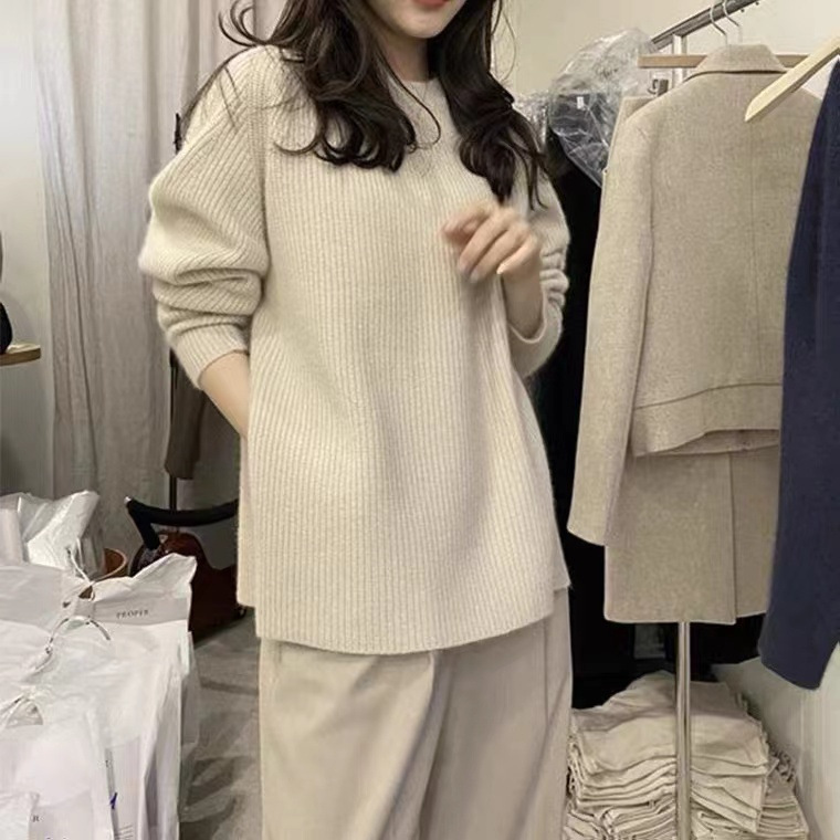 2023新型セーター女性秋冬スタイルのファッションカバー|undefined