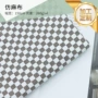 新款定制加密格子仿麻布