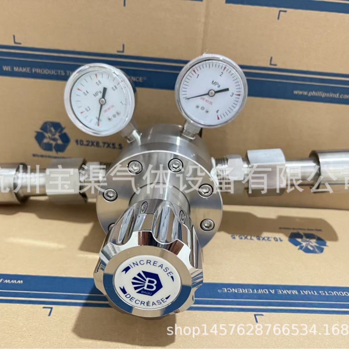 QR6系列大流量不锈钢减压器/腐蚀性气体减压器/减压表