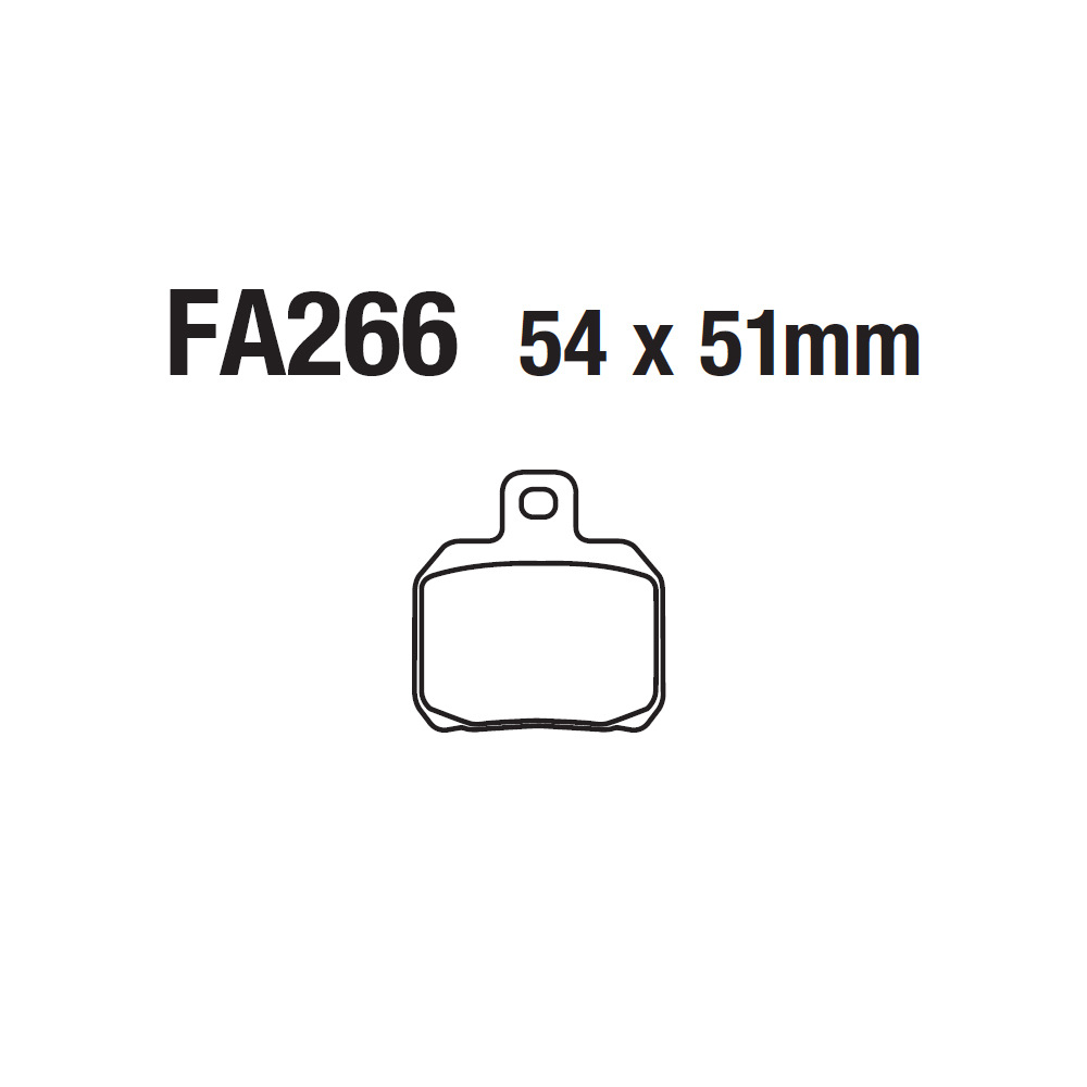 Motorcycle Copper Based Semi-Metal Disc Brake Pads Brake Pads Disc Brake Leather Brake Leather Fa266 Ducati Brembo