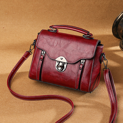 Women's crossbody bag, trendy retro handbag, single shoulder bag, versatile and fashionable small square bag