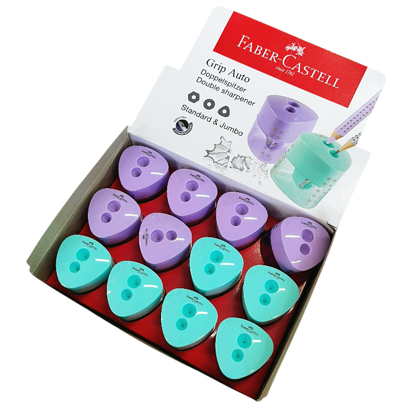 Alemania Pfizer Matrix autobloqueo doble agujero lápiz afilador de lápiz nuevo color de barra gruesa lápiz afilador de lápiz para niños Bellas Artes