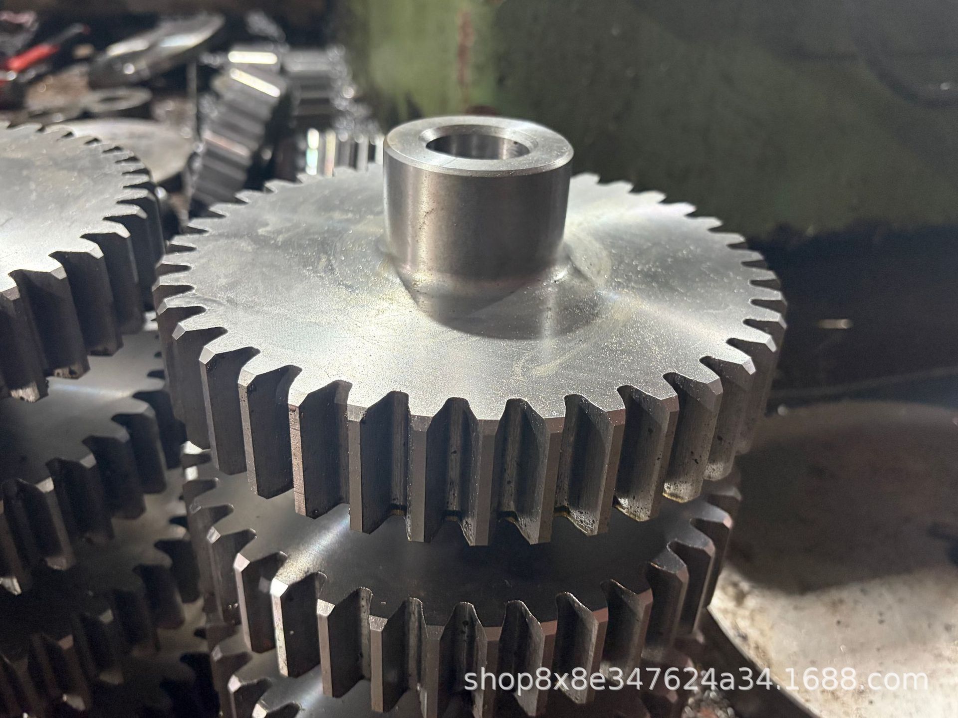 45 # Custom steel gears, high-frequency quenched and tempered mechanical parts customization, non-standard industrial transmission gear processing