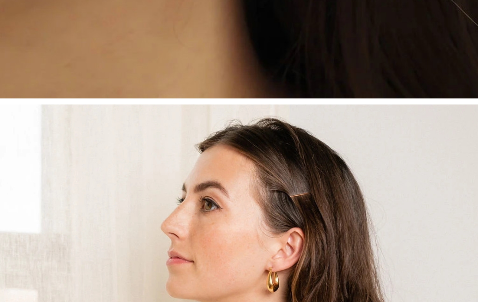 13g Weight 18K Gold Plated Plating Material Earrings Classification 1 Pair Quantity 1 Pair Simple Style U Shape Plating Stainless Steel 18k Gold Plated Earrings