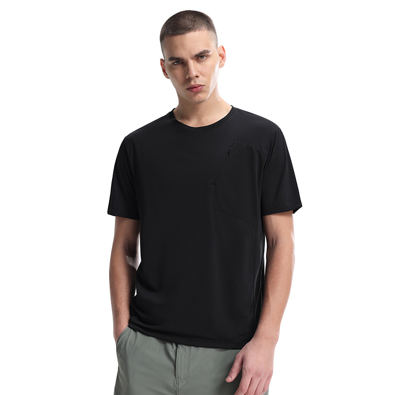 Dijia es el mismo deporte transfronterizo de manga corta hombre verano ocio acondicionamiento acondicionamiento viaje montaña cuello redondo ropa de secado rápido camiseta de hombre