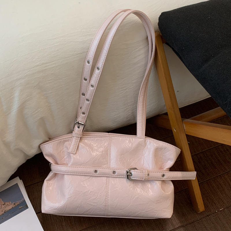 Borsa tote donna minimalista, borsa a spalla capiente retro_voghion.com