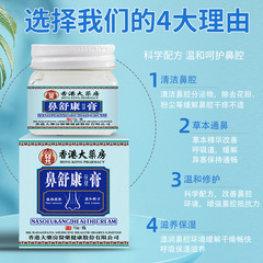 Nishukang Herbal Balm for Nasal Congestion, Itchiness, and Pain&mdash;A Breath-Enhancing Solution for Allergic Nasal Congestion and Nasal Care