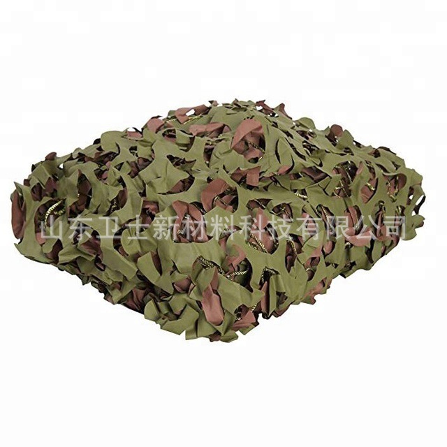 Foreign trade Camouflage net customized One side brown One side green 210D