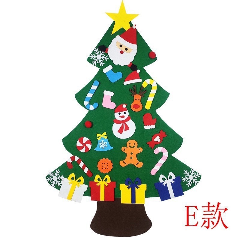 クロスボーダーフェルト DIY クリスマス装飾新しい子供のおもちゃペンダントクリスマスギフトフェルトクリスマスツリー|undefined