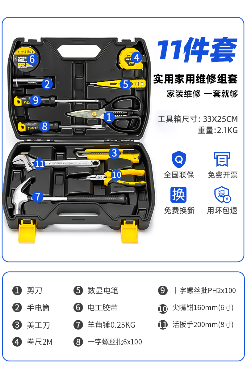 Kit de herramientas de hardware multifuncional doméstico conjunto de mantenimiento doméstico eléctrico especial montado en vehículo