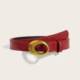 New American Retro Y2K Belt Wine Red Easiest for Match Jeans Casual Advanced Decorative Belt Women