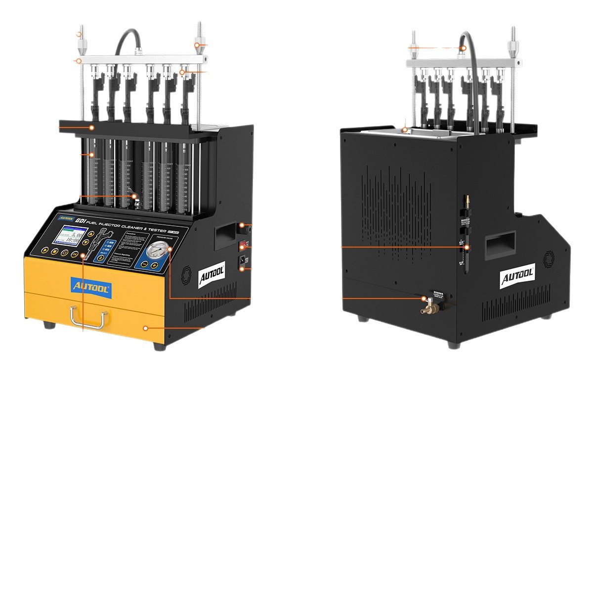 Limpiador y Probador de Inyectores Ultrasónico AUTOOL CT500 GDI