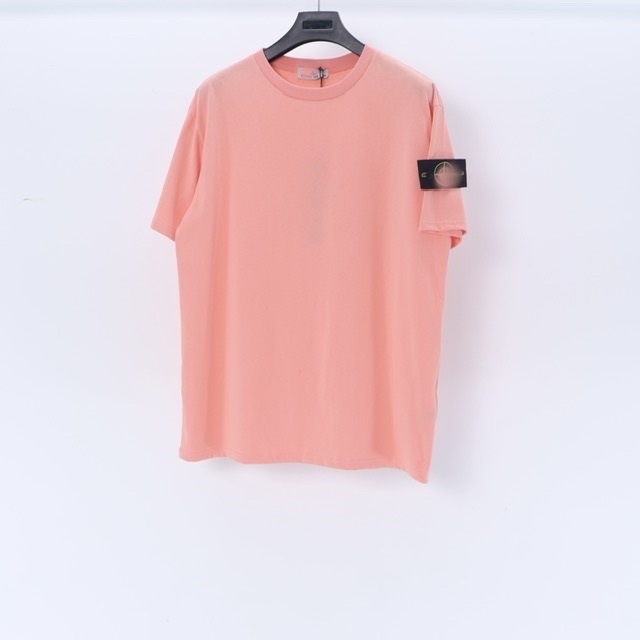 国境を越えた対外貿易潮牌石四通島半袖tシャツ上島標プリントゆるい丸襟カップルシャツ男