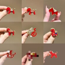 中国风马到成功生肖马胸针滴油简约时尚高级感节日喜庆新中式胸花