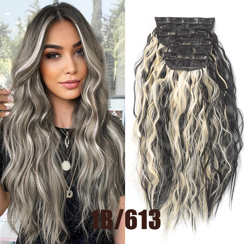 Synthetic Hair Clip-in Extensions For Volumising Curly Hair_voghion.com