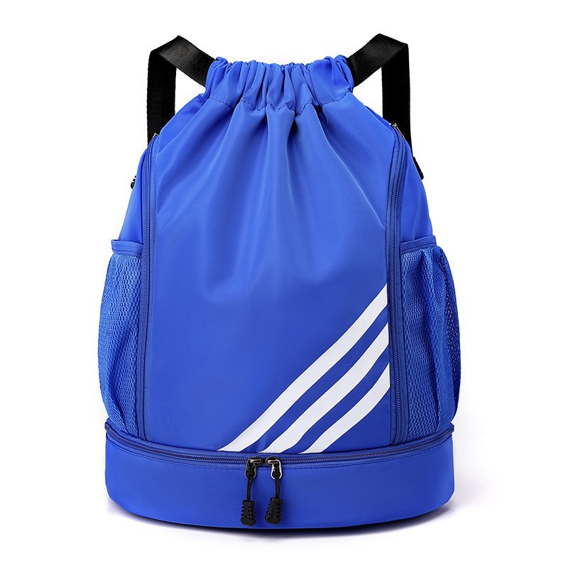 Bolsa de baloncesto bolsa deportiva natación viaje al aire libre fitness mochila bolsillo de ocio cordón de separación seco y húmedo