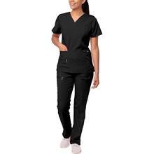 Y 53242 Pocket Zipper Scrub Top ���gϴ�ַ� �W���L��羳���R