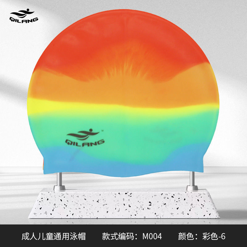 Adultos y niños sombreros de silicona personalizados logotipo de impresión de dibujo de muestra OEM sin estrangular sombreros de buceo fuente de trabajo