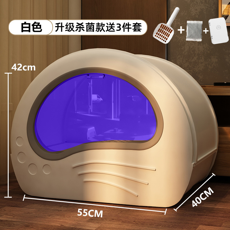 La caja de arena para gatos es de gran tamaño, completamente cerrada, desodorante, antiolor, arena para gatos, lavabo para heces para gatos, lavabo para cajones, inodoros para gatos, productos para gatos