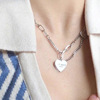 Chain, necklace, brand accessory hip-hop style, pendant, Korean style, 2021 years, European style