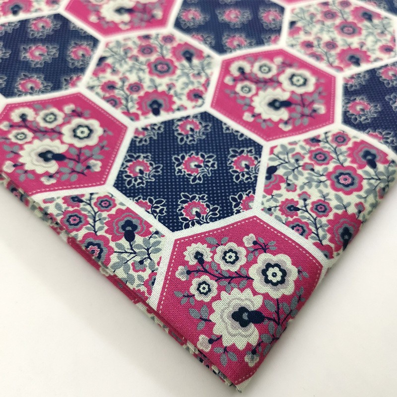 Tela de bordado hecha a mano para patchwork DIY, tela de bordado Lu, tela de bordado de moda, tela floral de algodón para punto de cruz y muñecas.