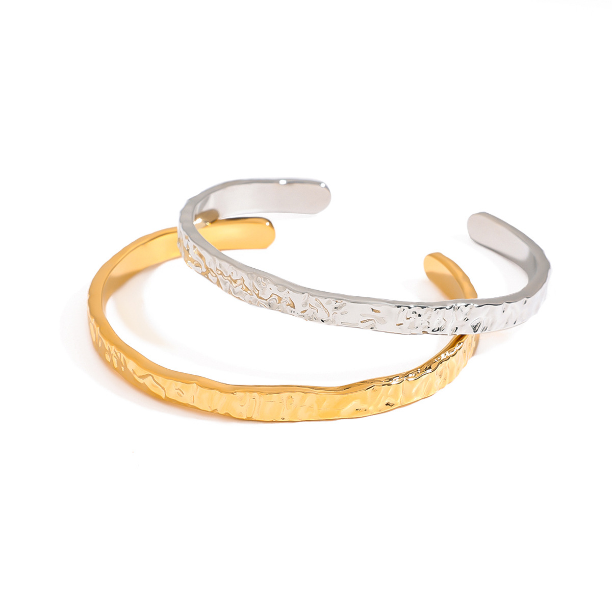 Jeding Pulsera de acero inoxidable europea y americana, joyería que no se desvanece, pulsera de lujo ligero, joyería de acero de titanio de oro de 18k, transfronteriza image 6