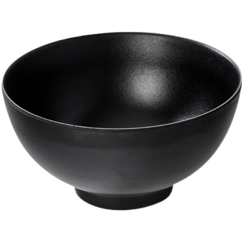 Melamine tableware small bowl hot pot restaurant plastic seasoning bowl commercial restaurant hotel black Japanese imitation porcelain soup bowl rice bowl