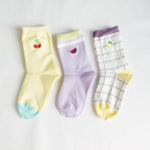 手工缝头小孩男女生儿童精梳棉袜子socks休闲棉袜卡通刺绣