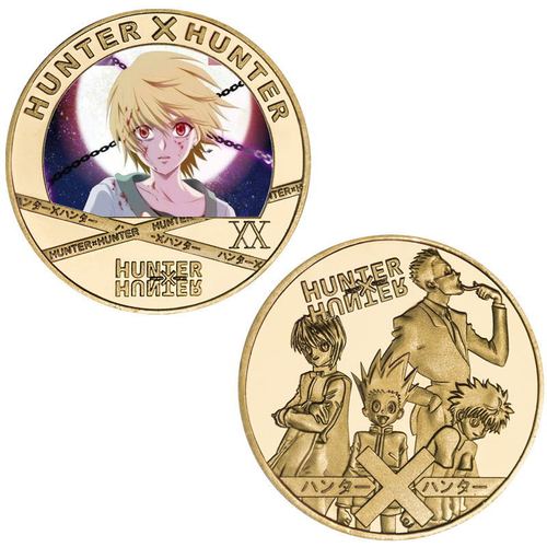 Hunter commemorative coins, Xiaojie animation coins, peripheral commemorative coins, die-cast metal coins, badge gifts