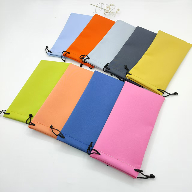 Estuche para gafas, bolsa para gafas, bolsa para lentes de sol, micro bolsa de ojos de color impermeable, bolsa a prueba de polvo, bolsa de almacenamiento, fabricante al por mayor