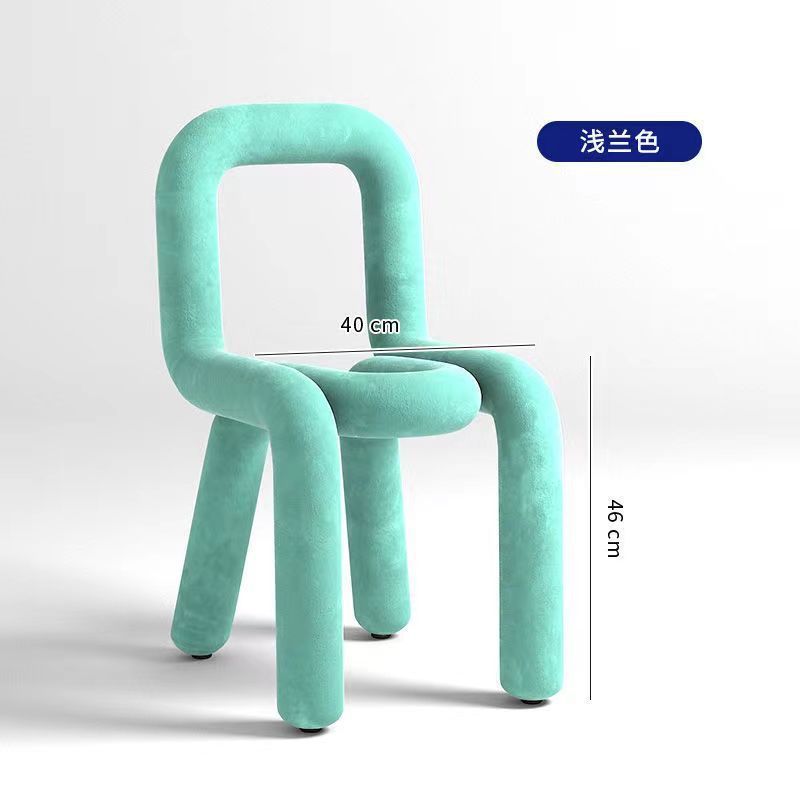 특수 모양의 의자-라이트 블루