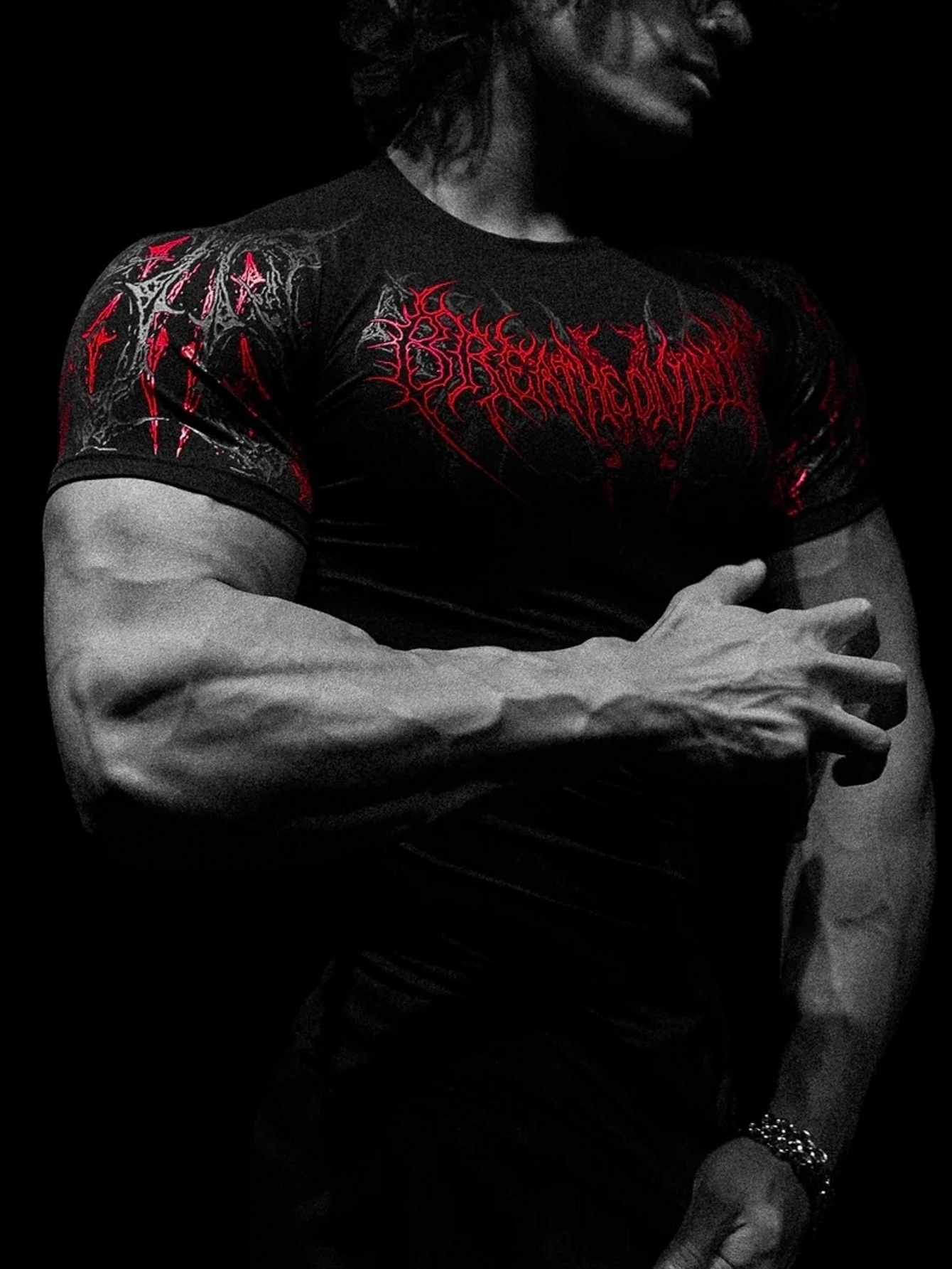 Breathedivinity Men's Fitness Top Sports Training Stretch Tight T-Shirt Cycling Quick-Dry Clothing 008_viptrois.com