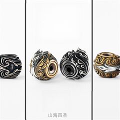 新中国風四瑞獣隔珠文はアクセサリーを飾っています。