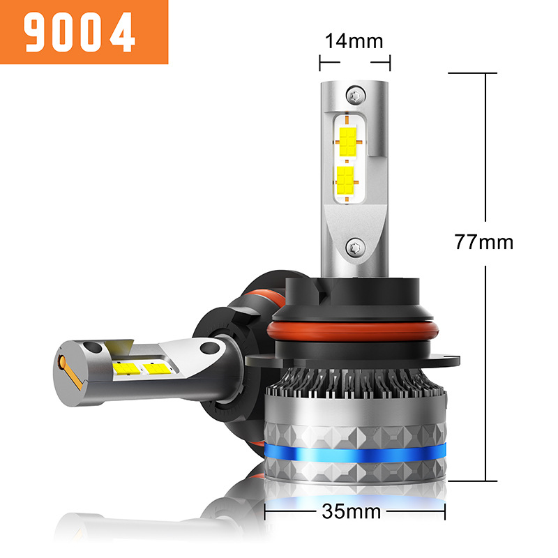 HAIZG nuevo coche LED faro C10 alta potencia 120W modificado lejos y cerca de la luz H7 H4 H11 coche faro