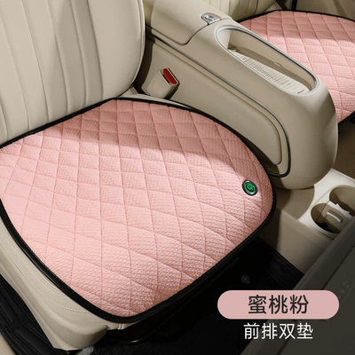 winter plush cushion 12V24V | Multi-function pad - peach-powder-co-pilot-two-seats